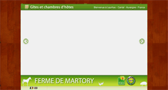 Desktop Screenshot of ferme-de-martory.com
