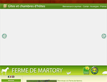 Tablet Screenshot of ferme-de-martory.com